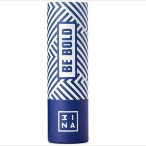 3INA Women's Lipstick Case Pick & Mix Be Bold Makeup Container Stripe Blue New